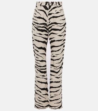 Zebra-Print Jeans