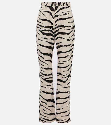 Zebra print jeans