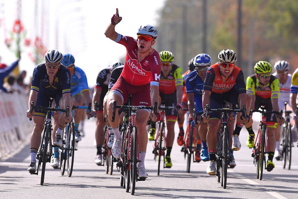 Alexander Kristoff (Katusha-Alpecin) celebrates another sprint victory