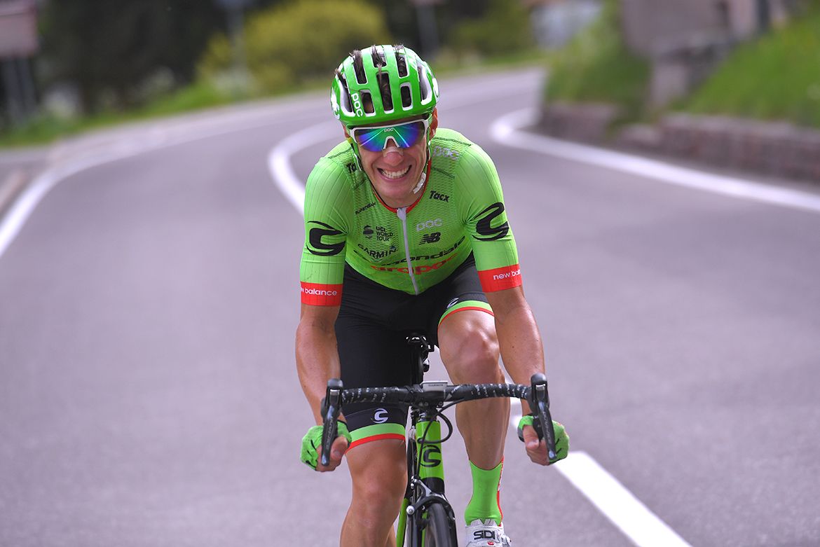 Pierre Rolland on the move at the Giro d'Italia