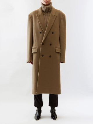 Anderson double-breasted cashmere coat