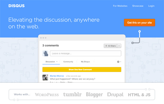 We love the curved, spacious typography of the headline on this attractive homepage