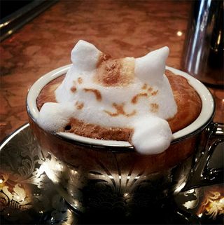 3d coffee art