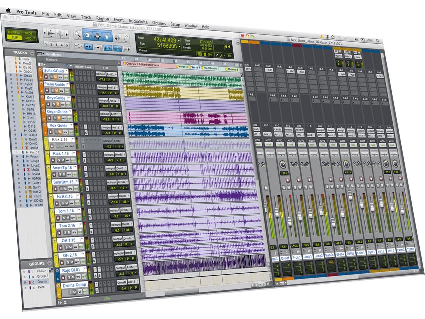 Apart from GUI improvements, Pro Tools' layout hasn't strayed far from the first version.