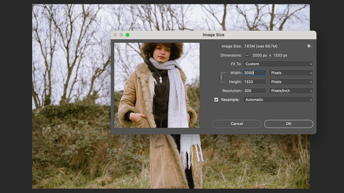 How to resize an image in Photoshop