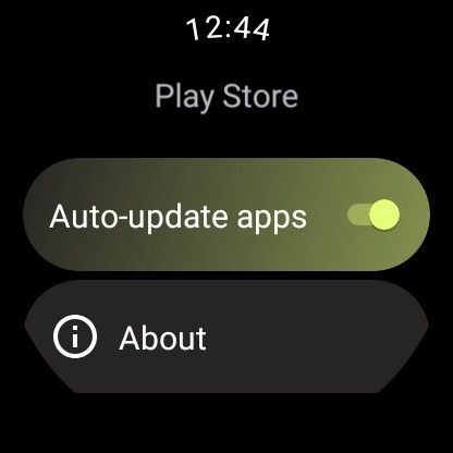 Wear OS Play Store Redesign