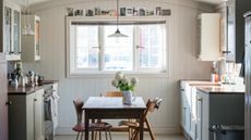 Purbeck Stone by Farrow & Ball on the walls of a kitchen