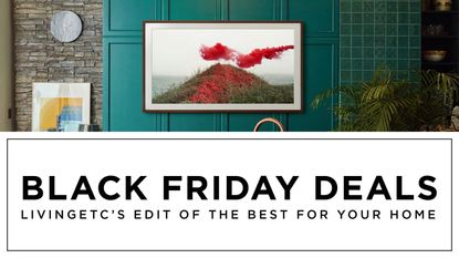 Samsung The Frame TV with Black Friday deals banner