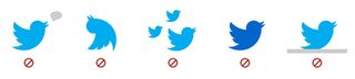 The Twitter bird is instantly recognisable - there's no need to redesign it for your button