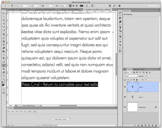 Photoshop secrets: Quickly finish editing text