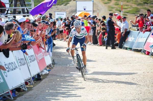 Alejandro Valverde (Movistar) at Bola del Mundo.