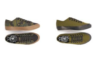 The Chrome Industries Kursk AW in the image shows the camo and olive green colour ways in both side on and top down positions