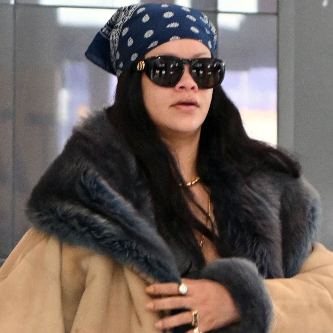 Rihanna was spotted at the airport in Jennifer Lawrence's favorite airport book tote bag from Dior