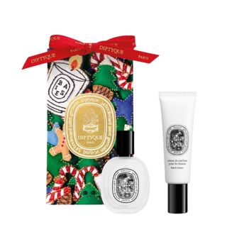 A product shot of the Diptyque Fleur de Peau Gift Set on a white background