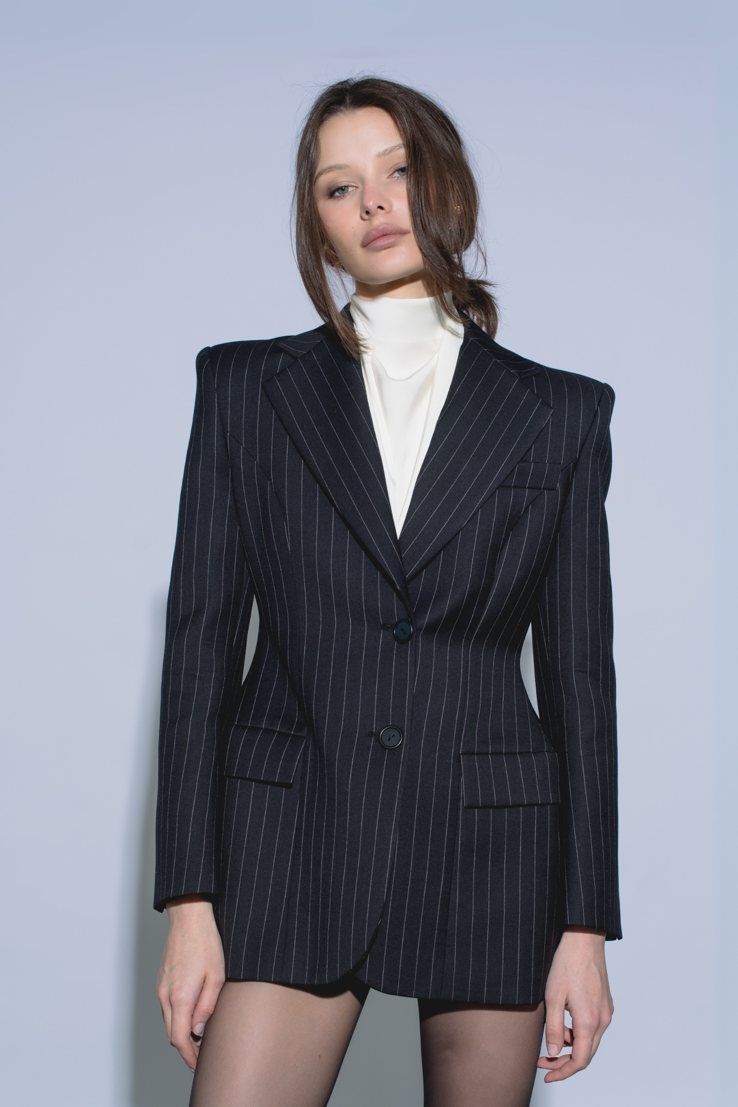 Rocky Pinstripe Blazer - Xs