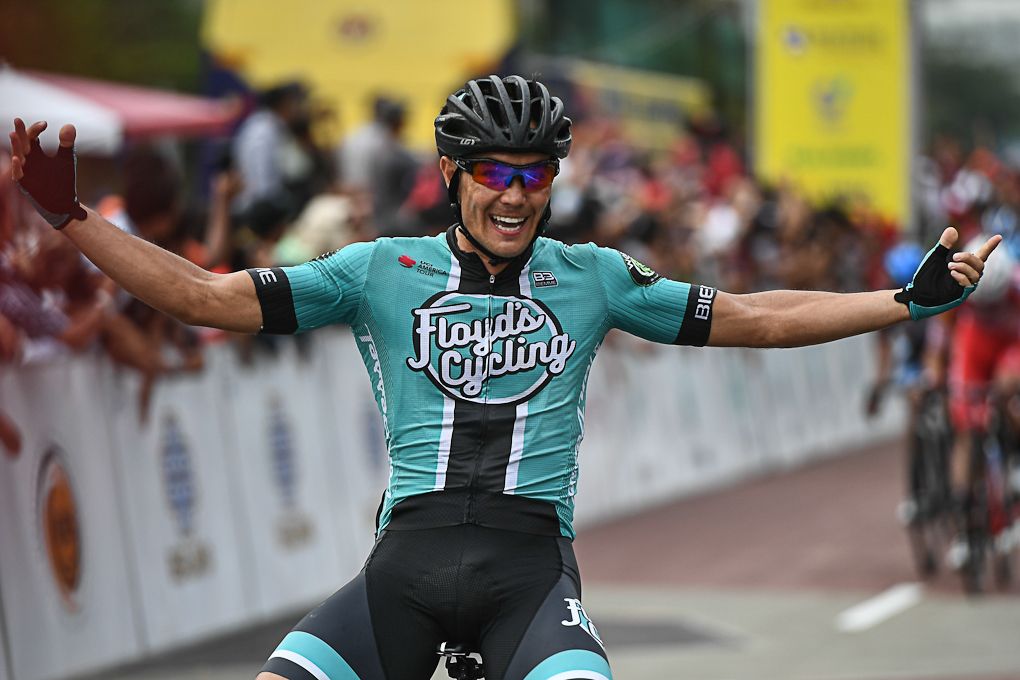 Travis McCabe (Floyd's Pro Cycling) wins stage 3 at the Tour de Langkawi