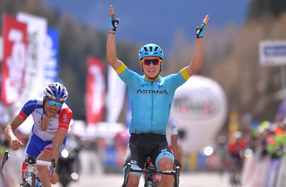 Miguel Angel Lopez (Astana Pro Team) wins stage 2 at Tour of the Alps
