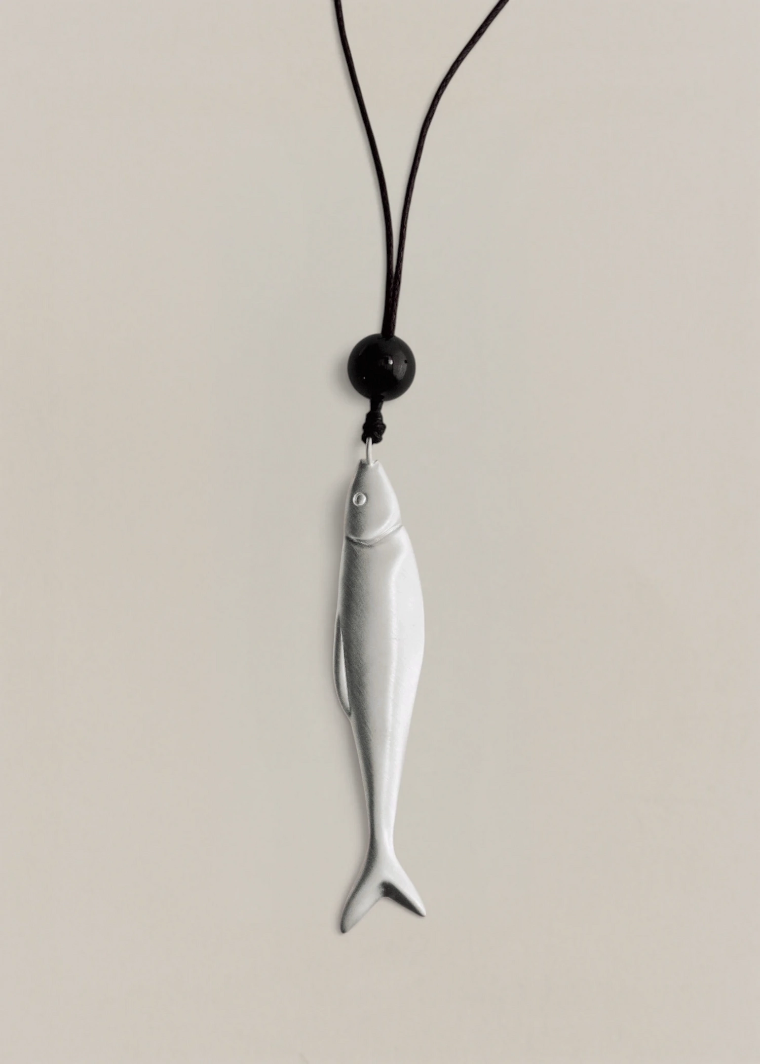 Mar&eacute;e Necklace - Silver Black - Louis Abel