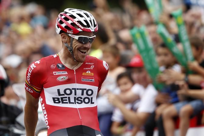 Adam Hansen (Lotto Belisol) wins stage 19 of the Vuelta a Espa&ntilde;a
