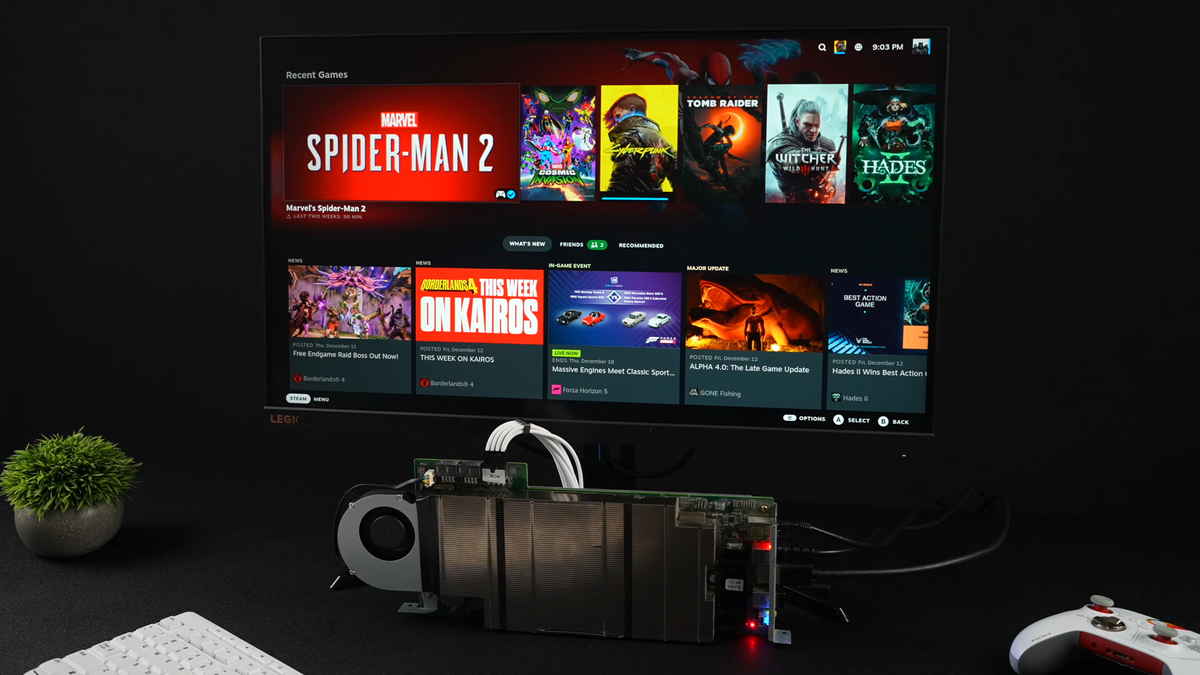 '$100 Steam Machine' uses a cut-down PS5 APU with Bazzite — DIY console offers 60 FPS at 1080p with 16GB of GDDR6