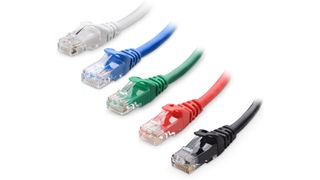 Cable Matters 5-Color Combo 10Gbps Snagless Cat6 Ethernet Cable in five different colours