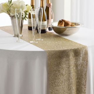 Chilewich Metallic Lace Table Runner