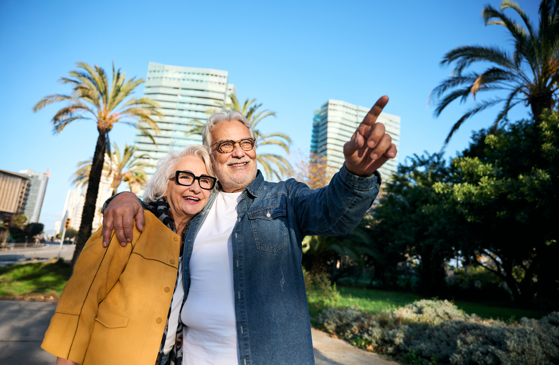 Older couple on holiday