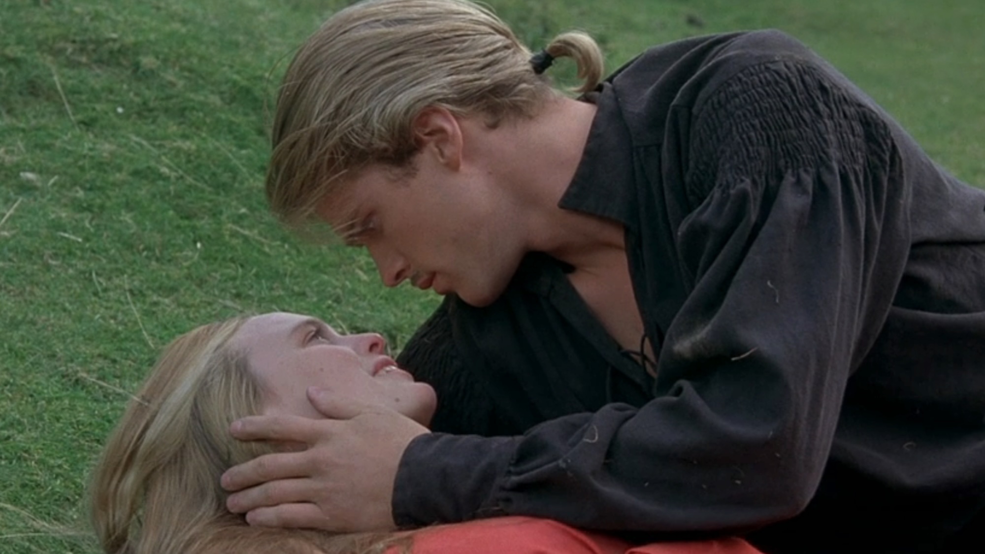 Westley hovering over Buttercup in The Princess Bride