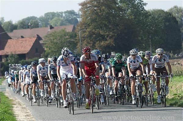 The pace was relaxed in the peloton once the break went up the road.
