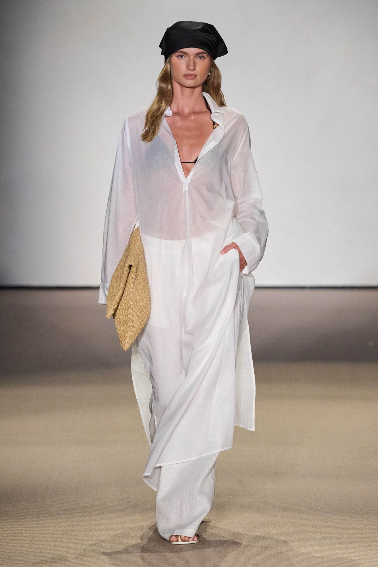 Monday Swimwear model on the runway during Paraiso Miami Swim Week 2026.