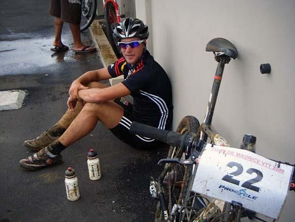 Yannick Lincoln tries to focus on the upcoming stage.