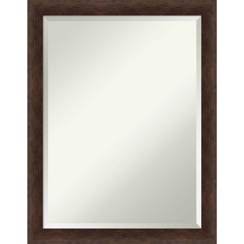 Millwood Pines Brence Rectangle Wood Wall Mirror | Wayfair