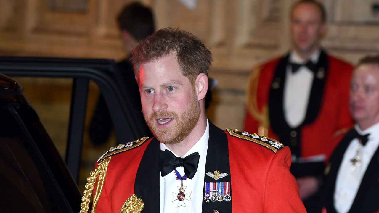 london, england march 07 prince harry, duke of sussex accompanied by meghan, duchess of sussex attends the mountbatten festival of music at royal albert hall on march 07, 2020 in london, england photo by karwai tangwireimage