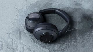 the cleer audio alpha headphones in black