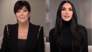 Kris Jenner and Kim Kardashian on The Kardashians.