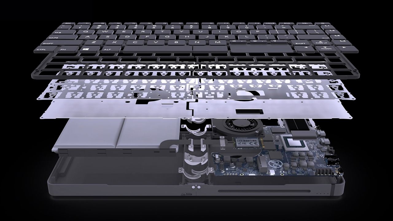 Full AMD Ryzen PC crammed into a folding mini keyboard — includes