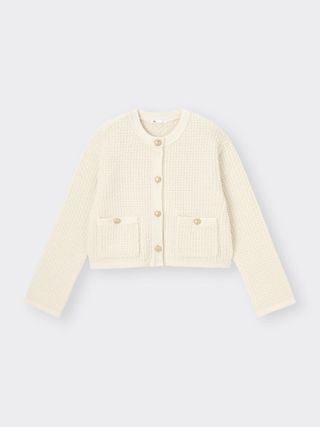 GU, Double Pocket Knitted Jacket