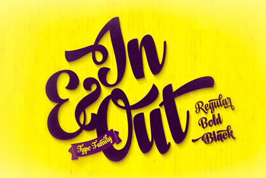 In And Out font
