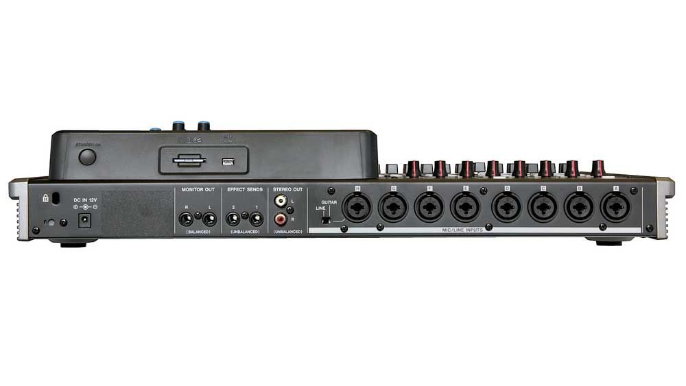 Tascam DP-24SD rear