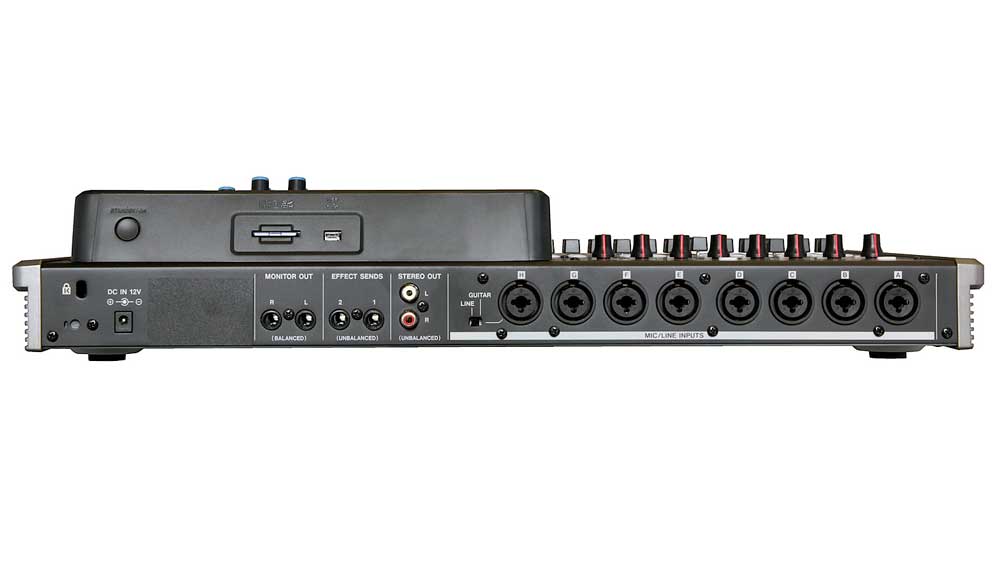 Tascam DP-24SD rear