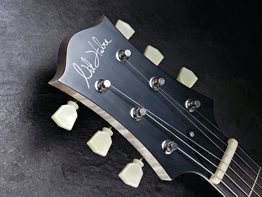 The simple headstock is rather understated.