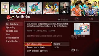 Virgin media powered by tivo: series link