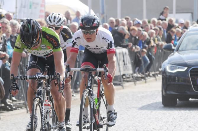Robin Carpenter (Hincapie Sportswear Development Team) in the winning break at Puivelde Kermis with Maxime Vantomme (Crelan-Euphony) and Michael Vanthourenhout (BKCP-Powerplus)