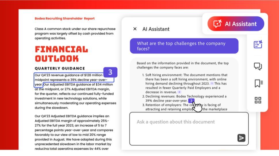 Even Adobe Acrobat is getting an AI assistant now | TechRadar