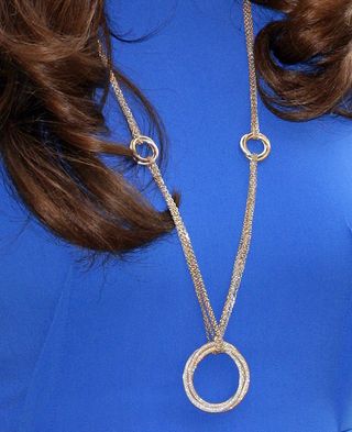 Kate Middleton wearing a gift from Prince William