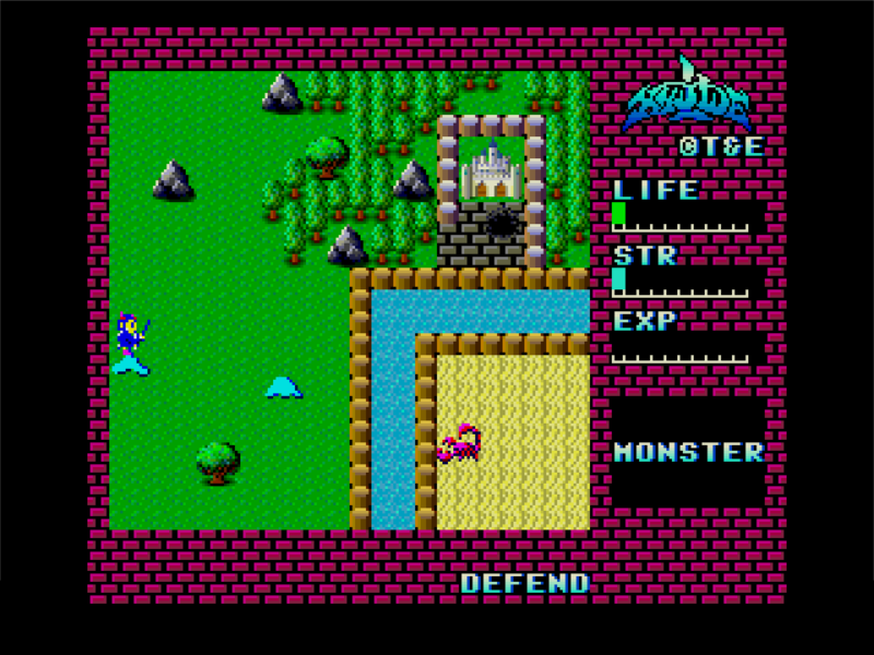 Hydlide, a classic PC JRPG