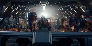 The new crew of "Star Trek: Picard." Just the right number of seats, phew. Set course for Season two.