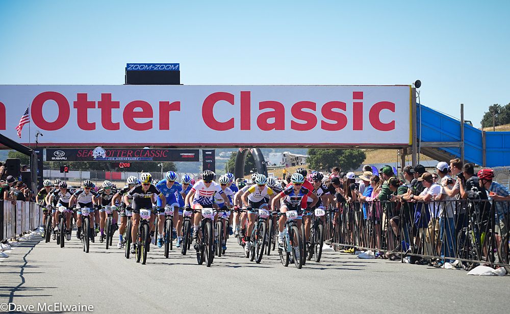 The Elite Women heading out onto the Laguna Seca Raceway