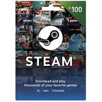 Steam gift card: up to $100 at Steam