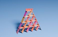 House of cards made of credit card debt